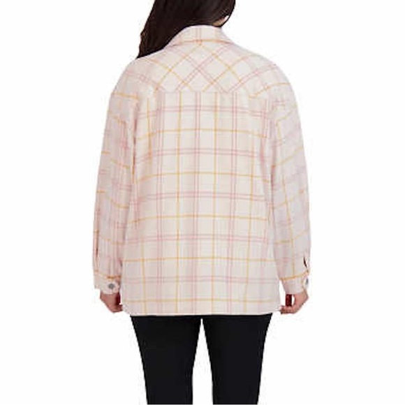 Pink and Yellow Utility Jacket with Relaxed Fit - Picture 7 of 7